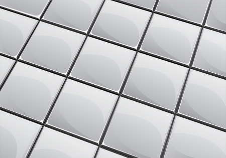 Vector illustration of glossy grey tile backgroundのイラスト素材