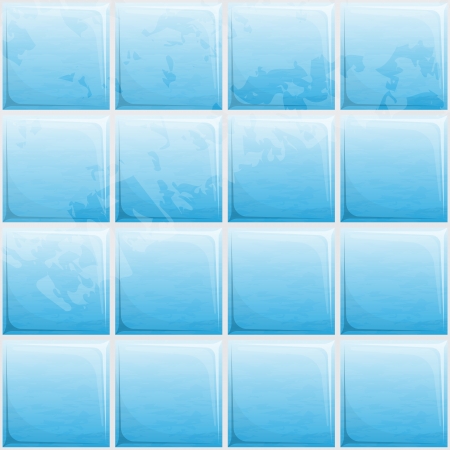 Vector illustration of blue tile seamless patternのイラスト素材