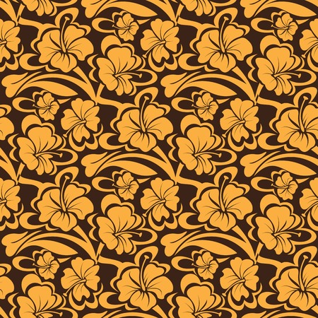 illustration of simple floral seamless patternのイラスト素材