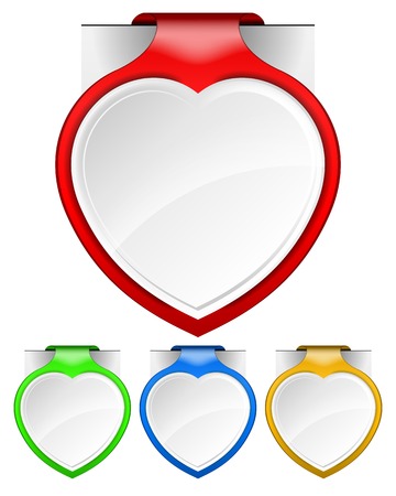 Vector illustration of Valentines Day infographic bannersのイラスト素材
