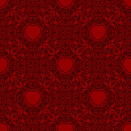 illustration of valentine day seamless textureのイラスト素材