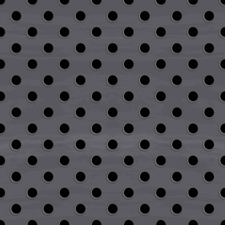 Vector illustration of dirty metal round grid seamless patternのイラスト素材