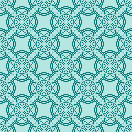 Simple turquoise seamless wallpaper pattern illustrationのイラスト素材
