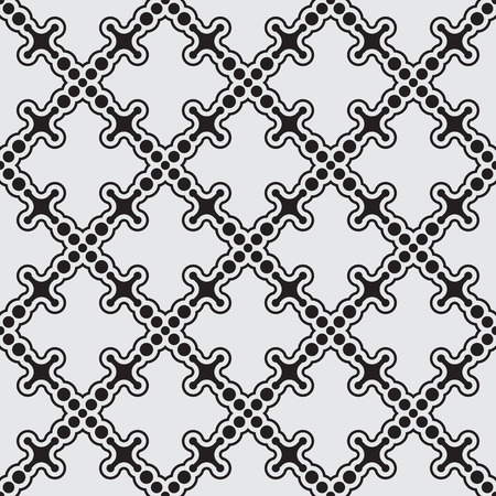 Simple black seamless wallpaper pattern illustrationのイラスト素材