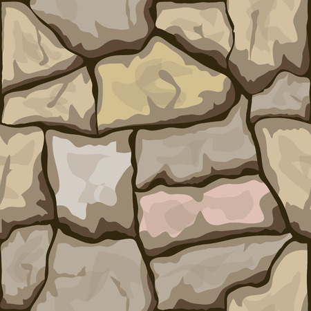 simple brown stone seamless pattern. Vector illustrationのイラスト素材