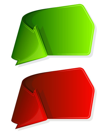Collection label with arrow in different colorのイラスト素材