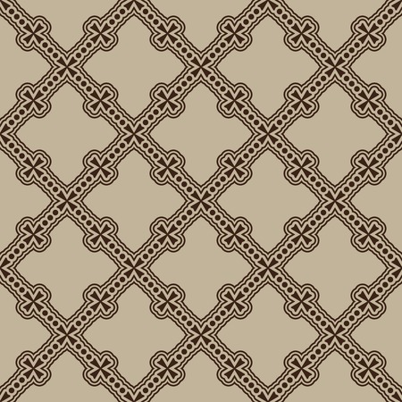 Simple Brown seamless wallpaper pattern vector illustrationのイラスト素材