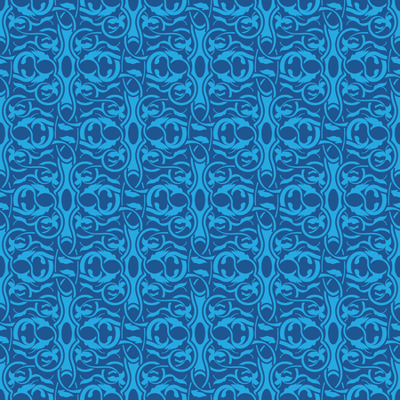 Simple blue seamless wallpaper pattern vector illustrationのイラスト素材