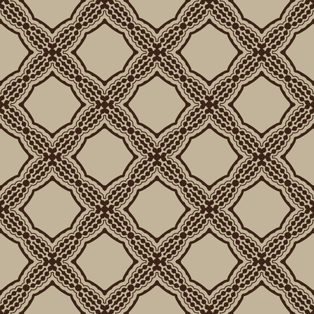Simple Brown seamless wallpaper pattern vector illustrationのイラスト素材