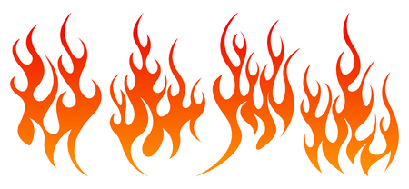 Fire design element setのイラスト素材