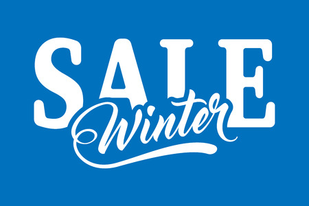 Inscription Winter Saleのイラスト素材