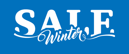 Inscription Winter Saleのイラスト素材