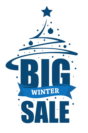 Inscription Big Winter Saleのイラスト素材