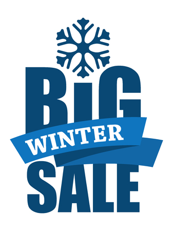 Big Winter Sale inscriptionのイラスト素材