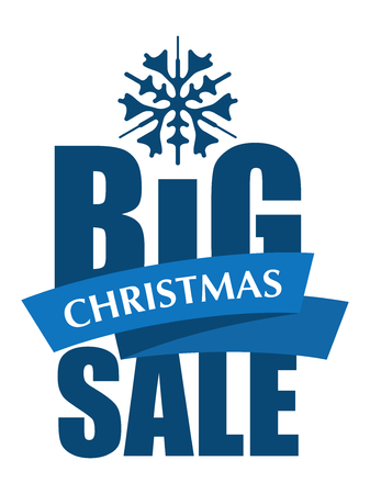 Big Christmas Sale inscriptionのイラスト素材