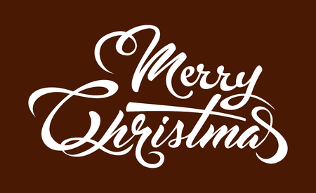 White text Merry Christmas.のイラスト素材