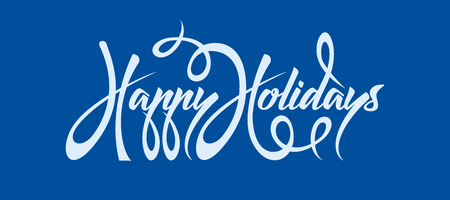 Happy Holidays textのイラスト素材