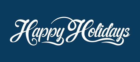 Happy Holidays textのイラスト素材