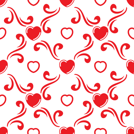 Valentines day seamless pattern. Seamless background. Vector illustrationのイラスト素材