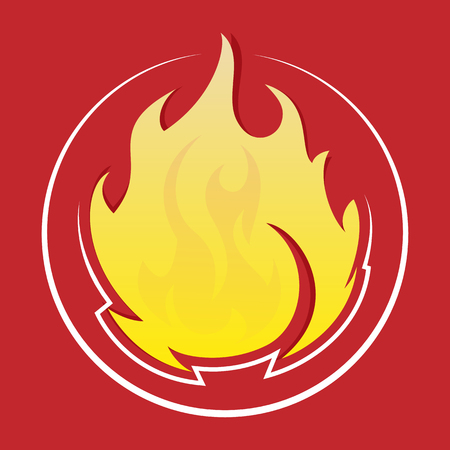 Fire design elementsのイラスト素材
