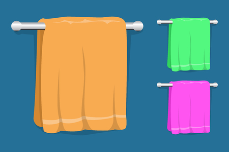 Set of kitchen towelsのイラスト素材
