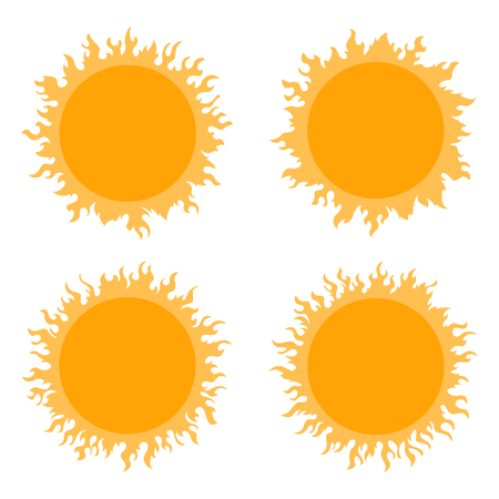 Sun icon setの写真素材