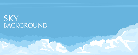 Sky background with cloudsのイラスト素材