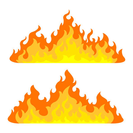 Bonfire icon set. Design elementのイラスト素材