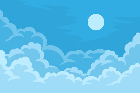 Cloudy sky backgroundのイラスト素材