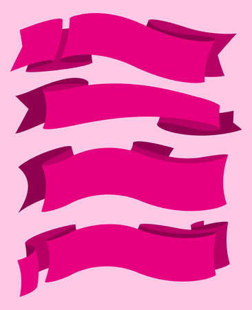 Ribbon set collectionのイラスト素材