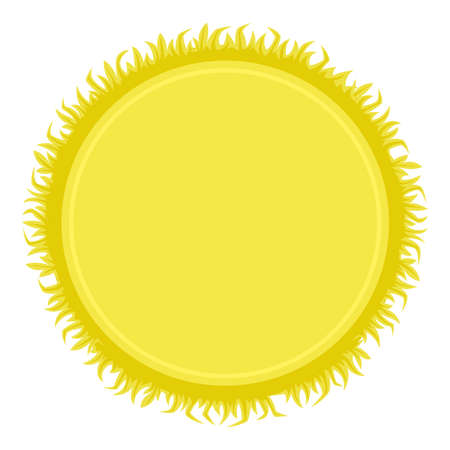 Yellow frame with grassのイラスト素材