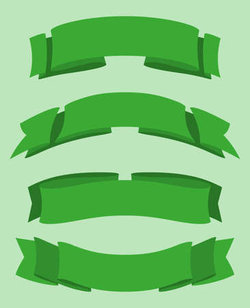 Ribbon set collectionのイラスト素材