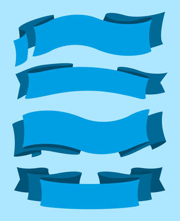 Ribbon set collectionのイラスト素材
