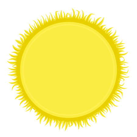 Yellow frame with grassのイラスト素材