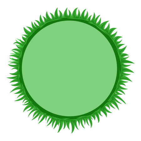 Frame with green grassのイラスト素材