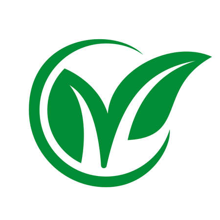 ECO checkmark iconのイラスト素材