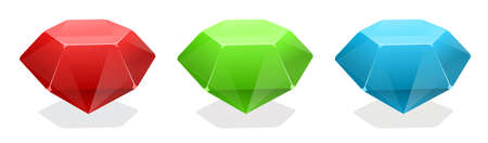 Gems. Vector illustrationのイラスト素材