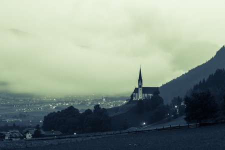 Small church in the high mountains Alps Austriaの写真素材
