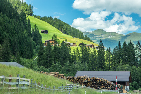 Large view of the high mountains Alps Austriaの写真素材