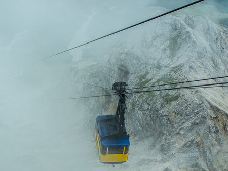 Large view at the ski station high mountains Alps Austriaの写真素材