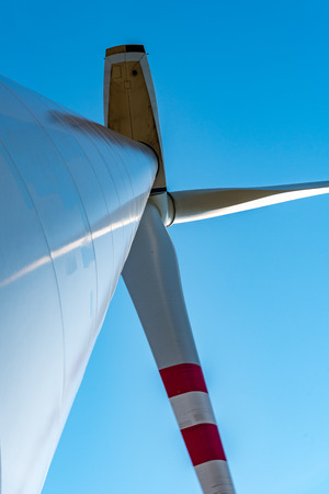 Large view on the windmill and the blue skyの写真素材