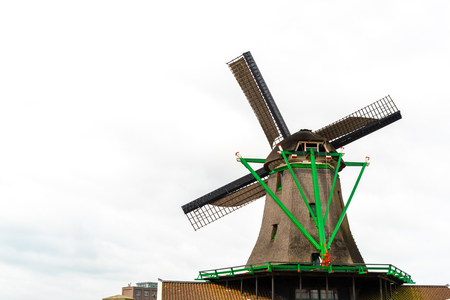 Large view on the old historical windmillの写真素材