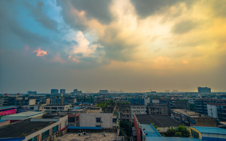 Evening cityのeditorial素材