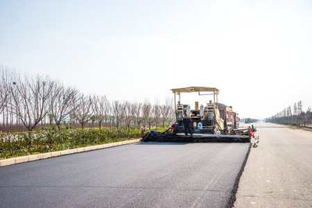 Asphalt pavementのeditorial素材