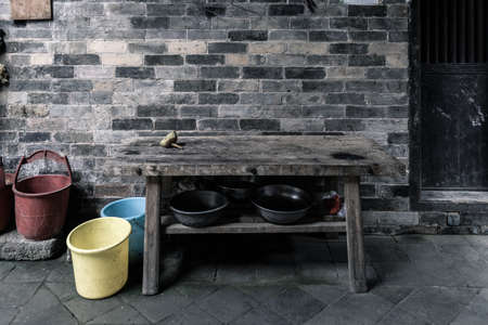 an ancient architectural community of Jiangnan folk housesの写真素材