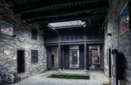 an ancient architectural community of Jiangnan folk housesのeditorial素材