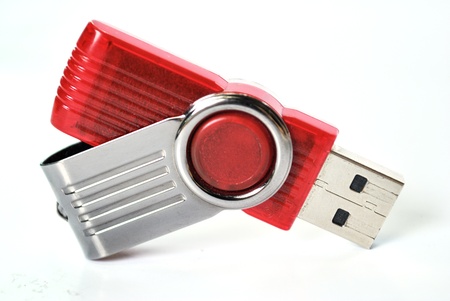 Usb flash memory isolated on the white background - Handy drive - Thumb drive - Portable flash usb drive - usb stickの写真素材