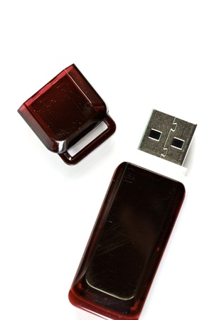 Usb flash memory isolated on the white background - Handy drive - Thumb drive - Portable flash usb drive - usb stickの写真素材