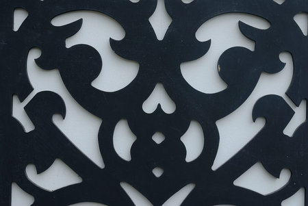 Black background texture with smooth lines,closeupの写真素材