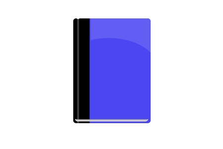 Blank book cover - Hardcover book isolated on white backgroundの写真素材